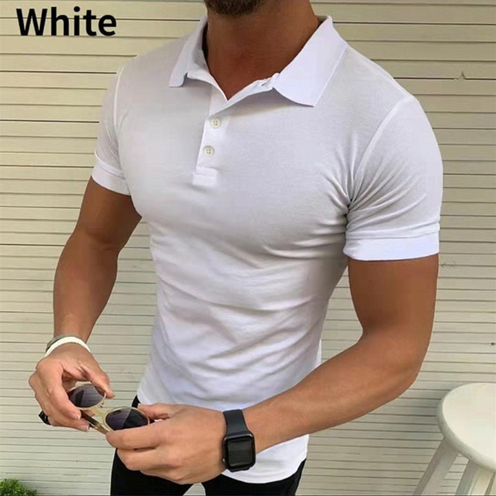 Herren Polohemd mit figurbetonendem Slim Fit und modischem Kragen Echoarchiv