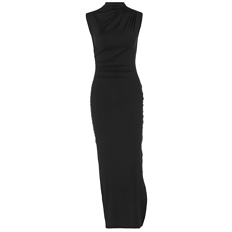 Damen Elegantes Wickelkleid mit figurbetontem Schnitt und hohem Schlitz Echo Archiv