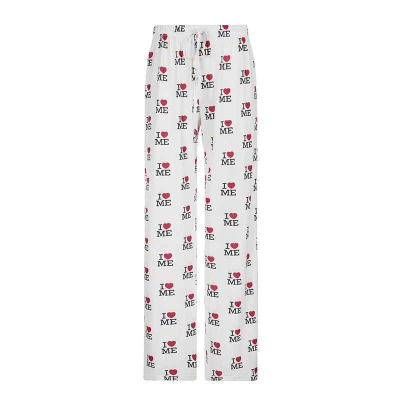 Damen Bequeme Lounge-Hosen mit einzigartigem Motiv Echo Archiv