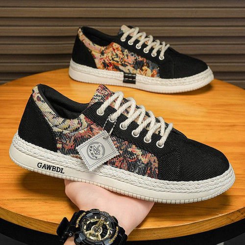 Damen modische Sneakers mit einzigartigem Textil-Mix und komfortabler Sohle Echo Archiv