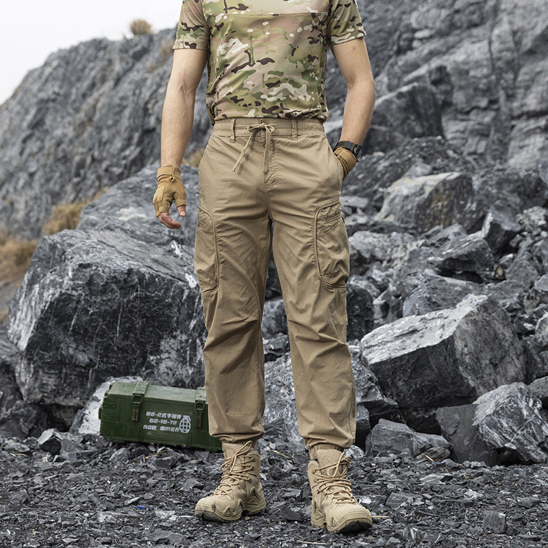 Herren Leichte Trekking‑Cargohose im Joggercut mit elastischem Knöchelabschluss und multifunktionalen Seitenklapptaschen Echo Archiv