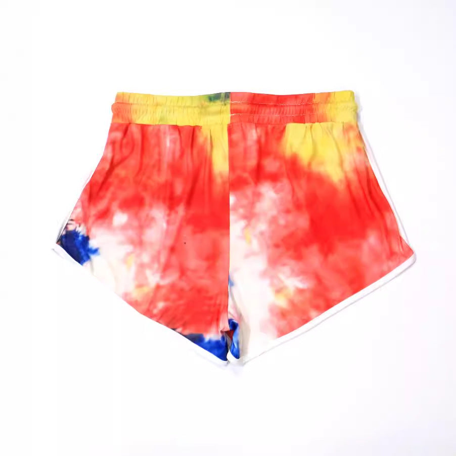 Damen lässige Badeshorts mit kreativem Farbverlauf Echo Archiv