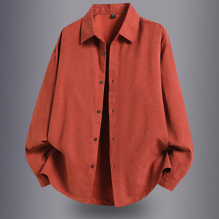 Herren Overshirt aus leichtem Baumwollmaterial mit komfortablem Schnitt Echoarchiv
