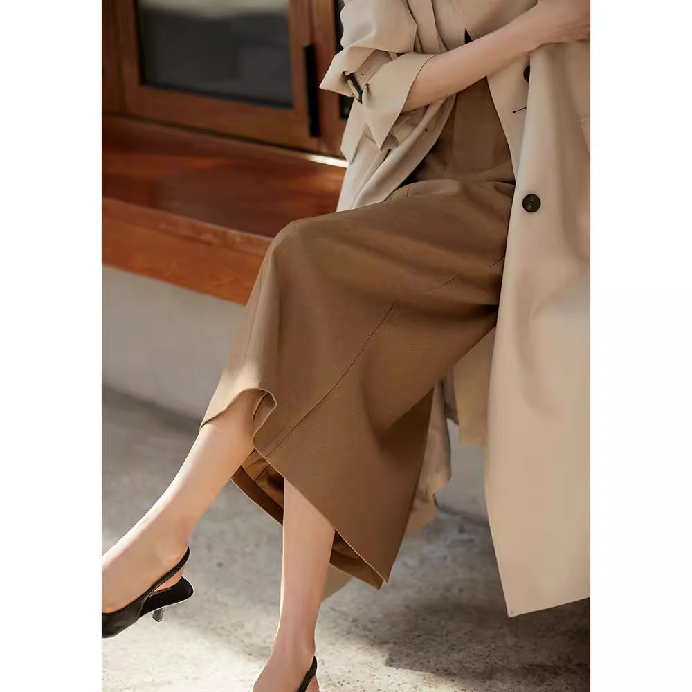 Damen Hochtaillierter, eleganter A-Linien Rock Echoarchiv