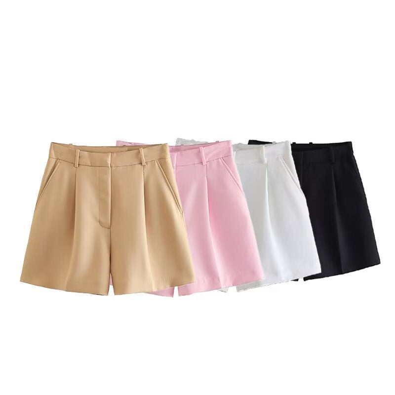 Damen elegante Shorts mit hoher Taille und praktischen Seitentaschen Echo Archiv