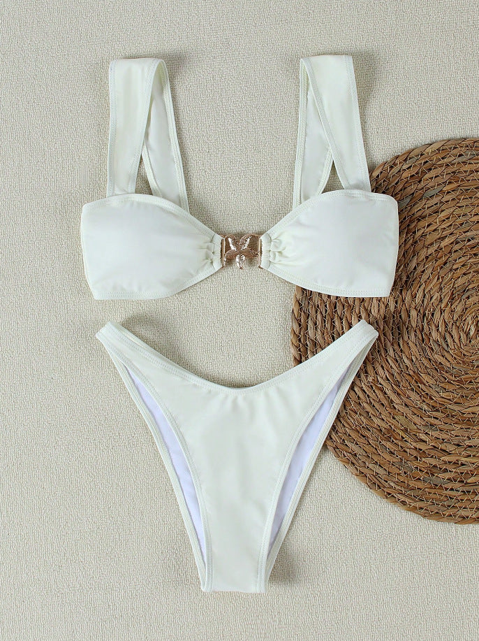 Damen Bikini-Set mit elegantem Knoten-Detail und hochwertigem Bindemuster Echo Archiv
