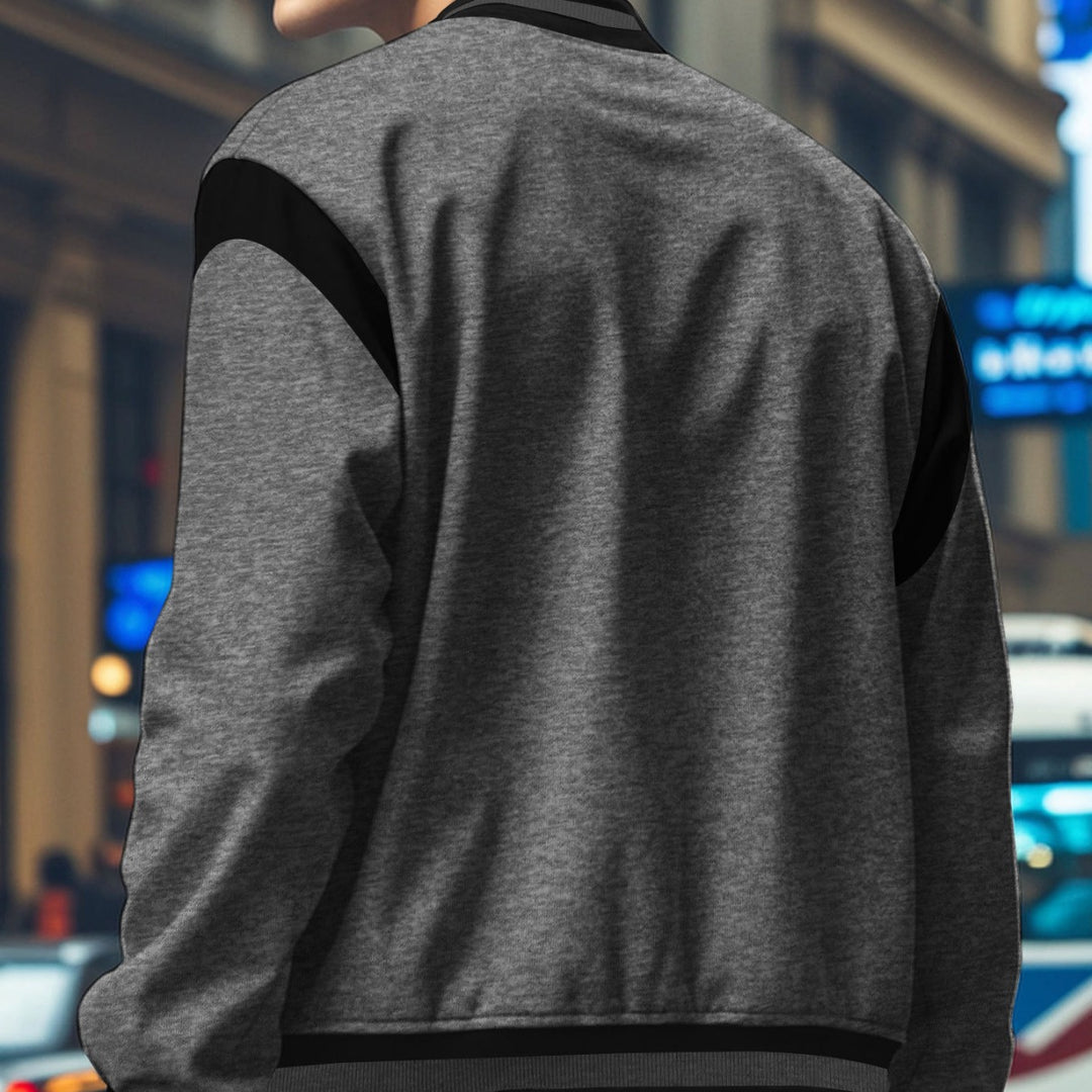 Herren stylische Bomberjacke mit Kontrastdetails Echoarchiv