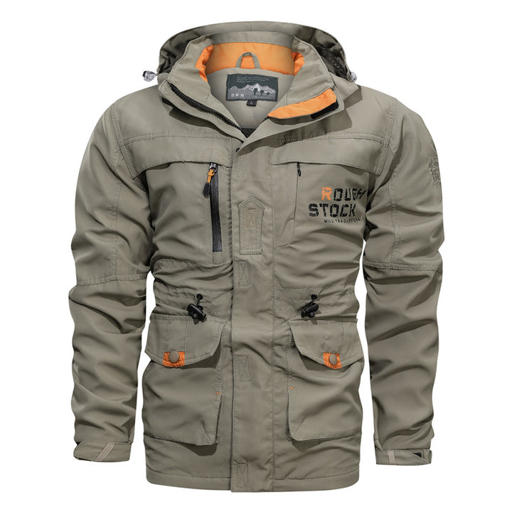 Herren nan wasserfeste und winddichte Outdoorparka mit abnehmbarer Kapuze Echo Archiv