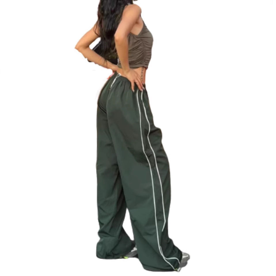 Damen Sportliche High-Waist Freizehhosen Echoarchiv