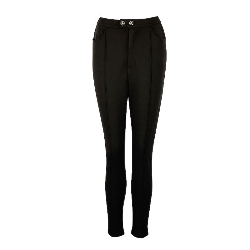 Damen elegante Hosen mit hohem Bund Echo Archiv