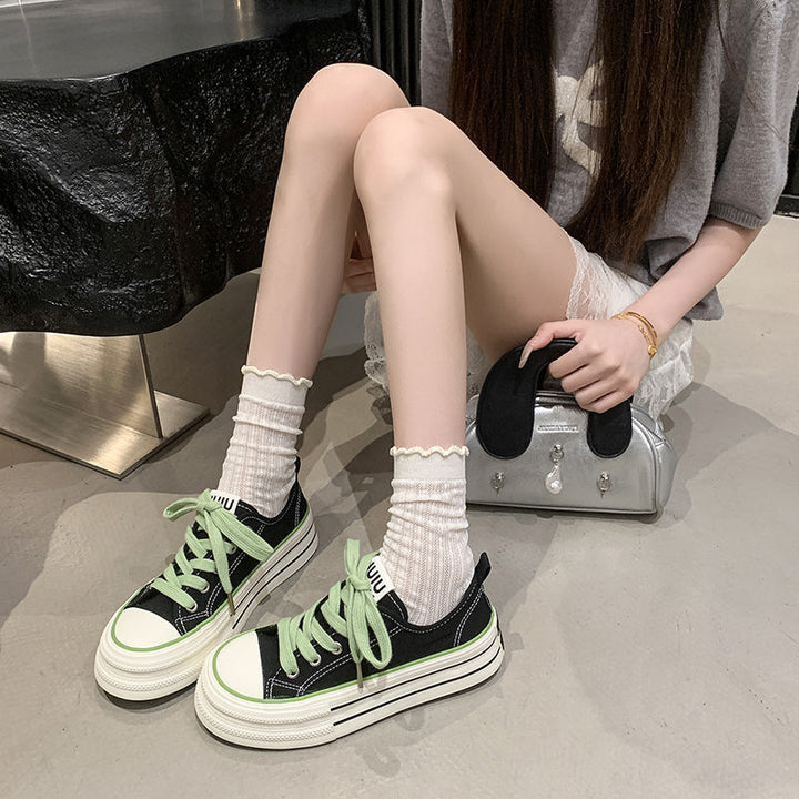 Damen Sportliche Sneakers mit robuster Sohle und atmungsaktivem Canvas von Echo Archiv