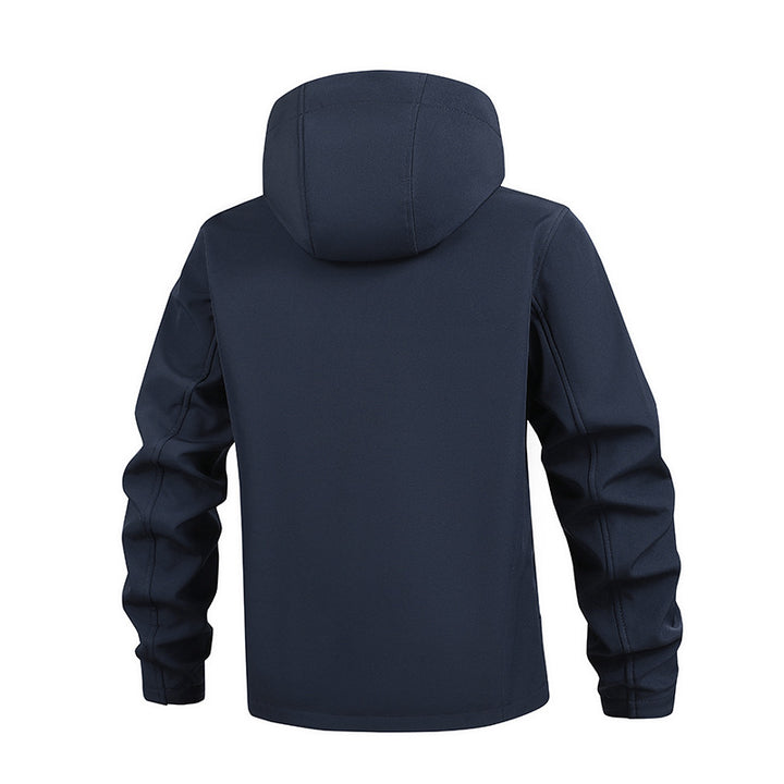 Herren Funktionsjacke mit atmungsaktiver Membran und verstellbarer Kapuze Echoarchiv
