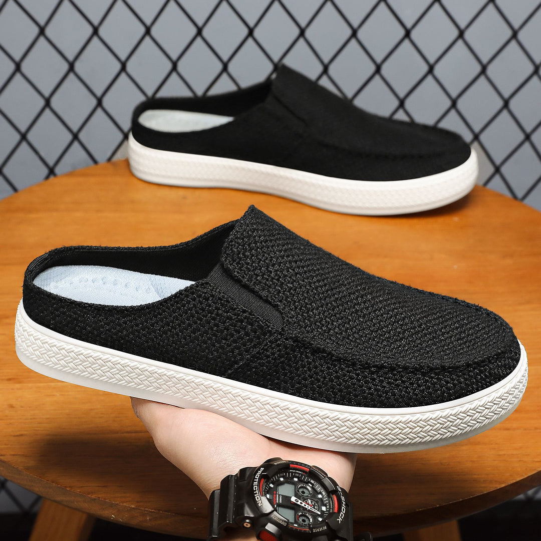 Damen nan Slip-On Mule Sneaker mit gewebtem Textil-Obermaterial und profilierter Gummisohle Echo Archiv
