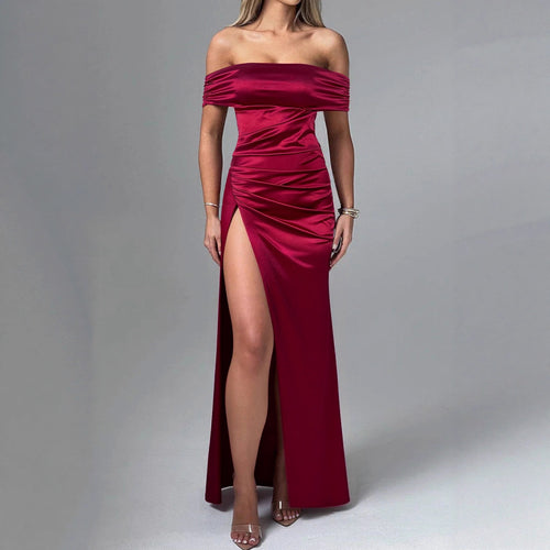 Damen Figurbetontes Asymmetrisches Abendkleid Echo Archiv