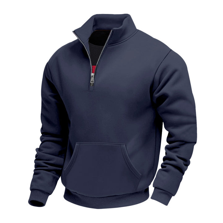 Herren Fleece pullover mit halbem Reißverschluss Echoarchiv