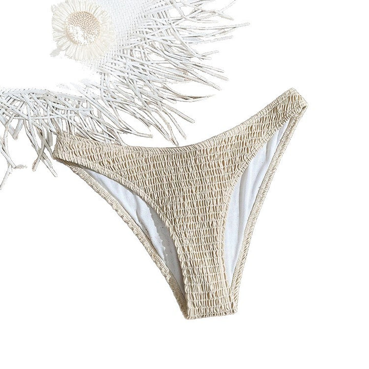 Damen Hochgeschnittene Bikinihose mit Raffung Echo Archiv