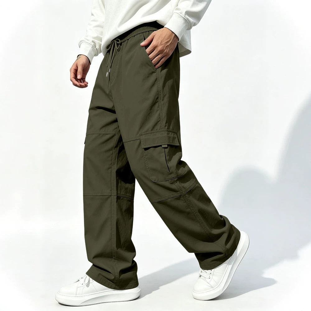 Herren Cargohose mit weitem Schnitt und elastischem Bund Echoarchiv