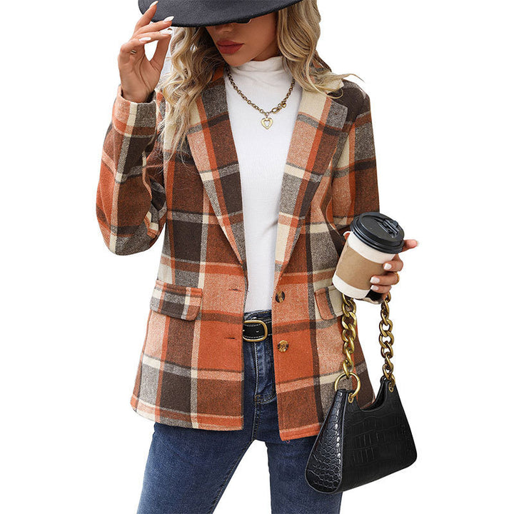 Damen Plaid Blazer Echo Archiv