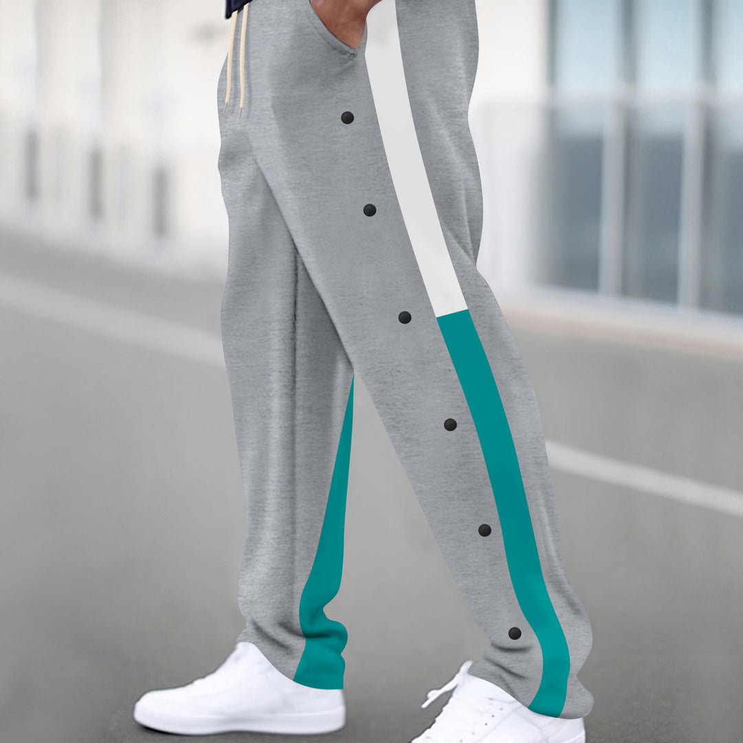 Herren Sportliche Freizeithose mit seitlichen Druckknöpfen Echoarchiv