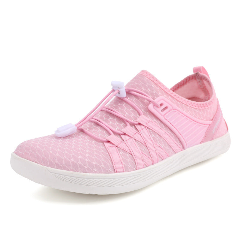 Unisex nan flacher Stadt-Sneaker mit Schnellzugverschluss, elastischem Strickoberteil und stoßabsorbierender Leichtsohle Echo Archiv