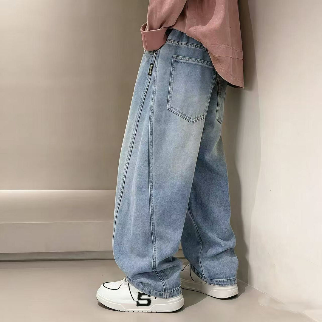 Unisex lässige Jeans mit Smileydruck Echo Archiv
