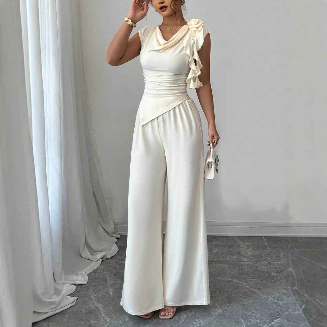 Damen Elegantes Jumpsuit mit Rüschendetails Echo Archiv