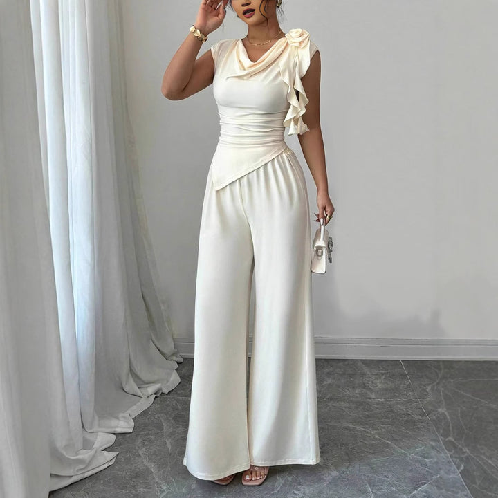 Damen Elegantes Jumpsuit mit Rüschendetails Echo Archiv