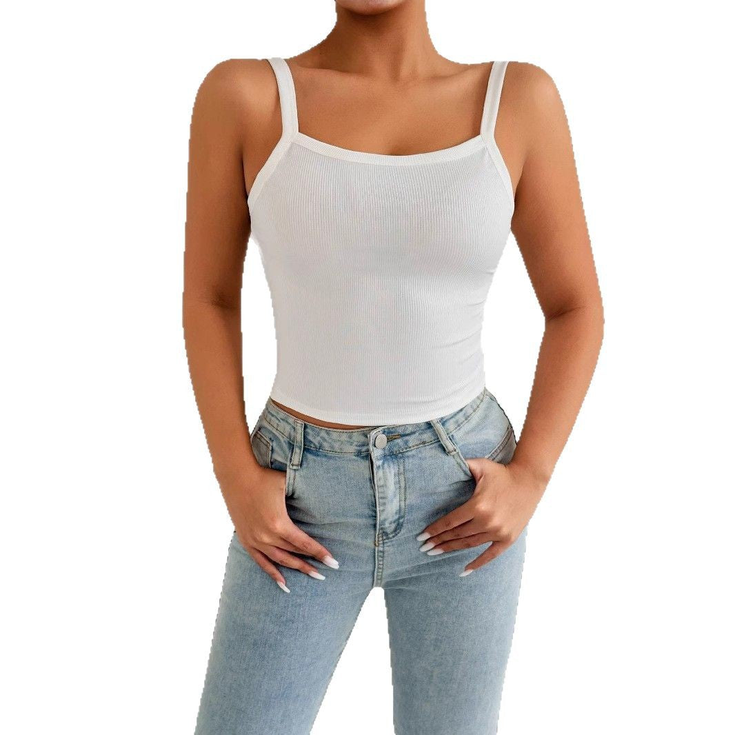 Damen Trägershirt aus Rippenstoff mit figurbetontem Schnitt Echo Archiv