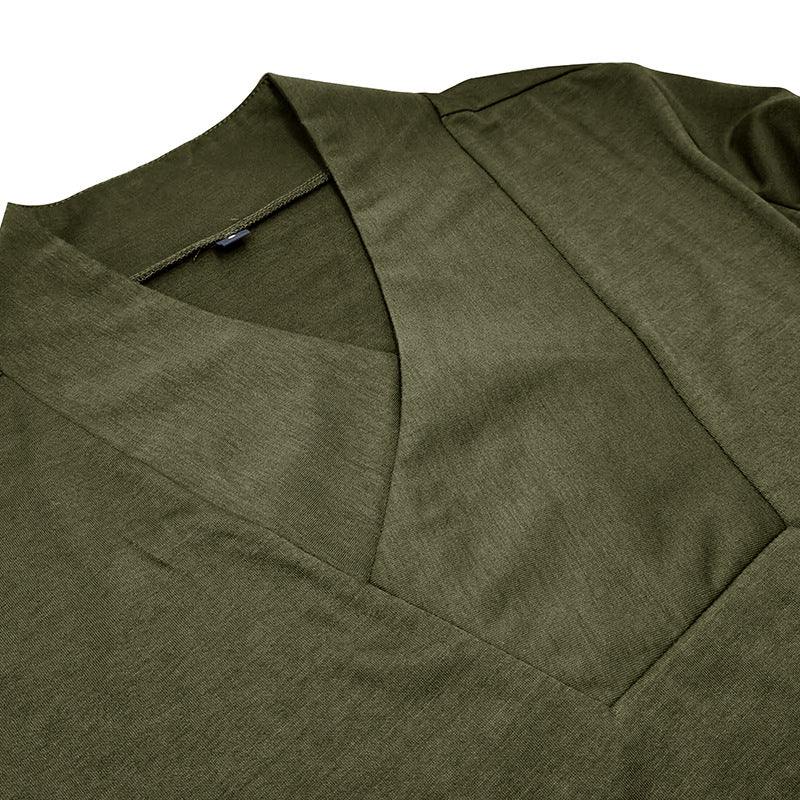 Herren Modisches Langarmshirt mit innovativem Stehkragen Echoarchiv