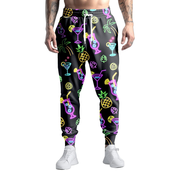 Herren Sportliche Jogginghose mit kreativem Mustermix Echoarchiv