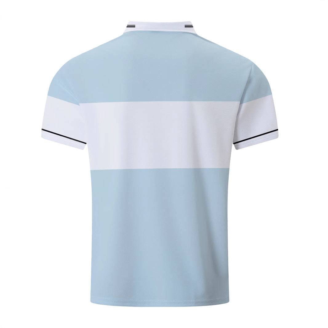 Herren Poloshirt mit modernen Streifen und hochwertiger Baumwollmischung Echoarchiv