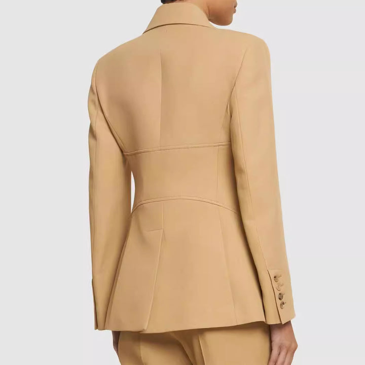 Damen Zweiteiliger Hosenanzug im Tailoring mit tailliertem Blazer und weitem Bein Echoarchiv