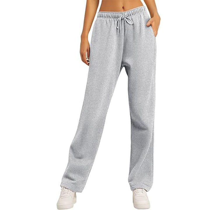 Damen nan hochwertige Relax-Hose mit hoher Taille, geradem Bein und integrierten Eingrifftaschen Echo Archiv