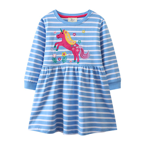 Mädchen Freizeitkleid mit süßem Einhorn-Design Echo Archiv