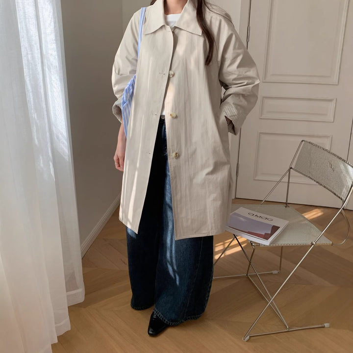 Damen Elegante und zeitlose Trenchcoat Echo Archiv