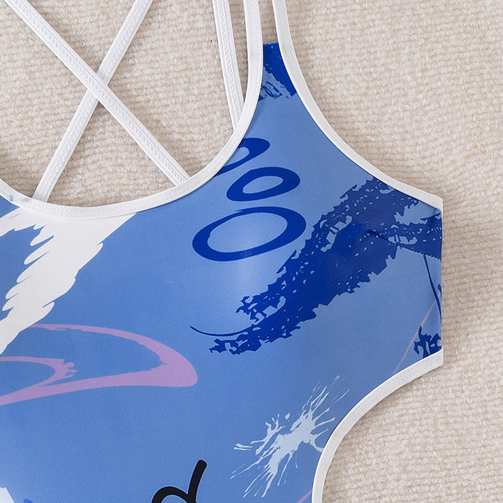 Damen Einteiliger Badeanzug mit trendigen Cut-Out-Details Echo Archiv