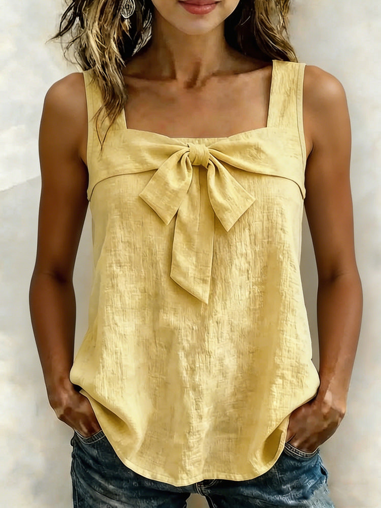 Damen Elegantes Top mit Schleifendetail Echo Archiv