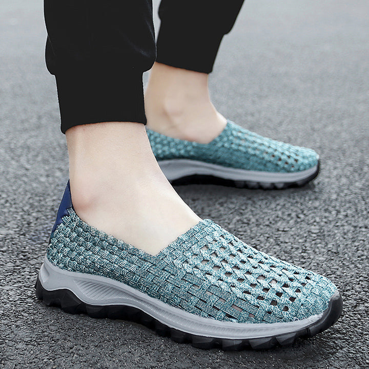 Unisex nan geflochtene elastische Slipper mit leichter dämpfender Sohle Echo Archiv