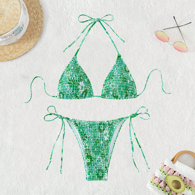 Damen Triangel-Bikini mit trendigem Rüschendesign Echo Archiv
