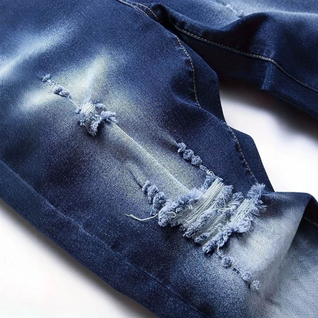 Herren Slim Fit Destroyed Jeans Echoarchiv