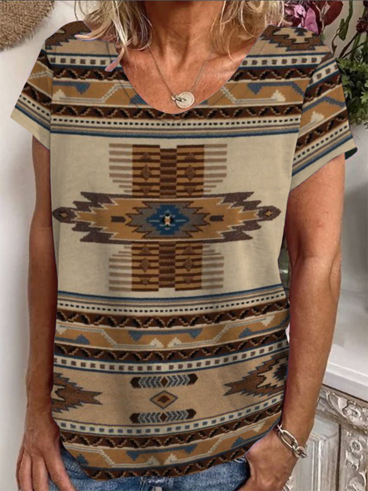 Damen T-Shirt mit einzigartigem Mandala-Design Echo Archiv
