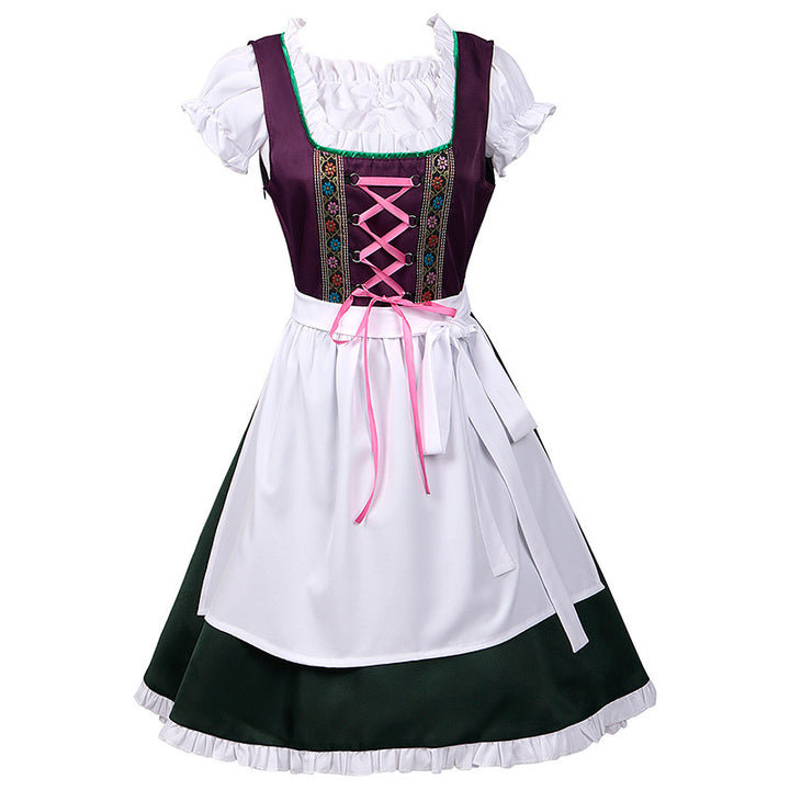Damen nan traditionelles Dirndlkleid mit besticktem Mieder, geraffter Schürze und Carmenbluse Echo Archiv