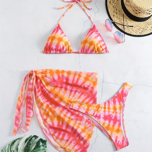 Damen Triangel-Bikini Set mit Wickelrock Echo Archiv
