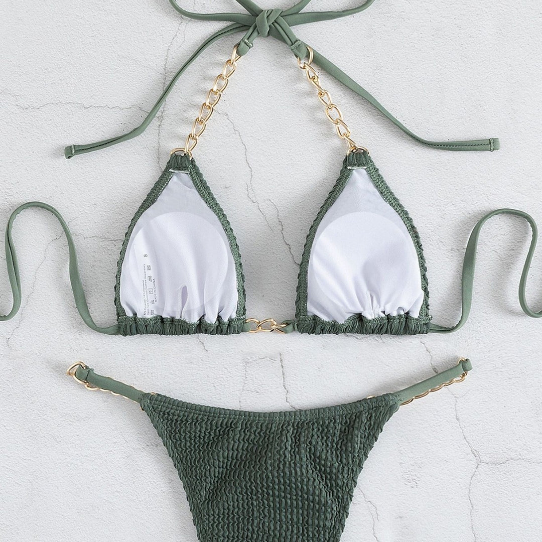 Damen Triangel-Bikini mit eleganten Kettenakzenten Echo Archiv