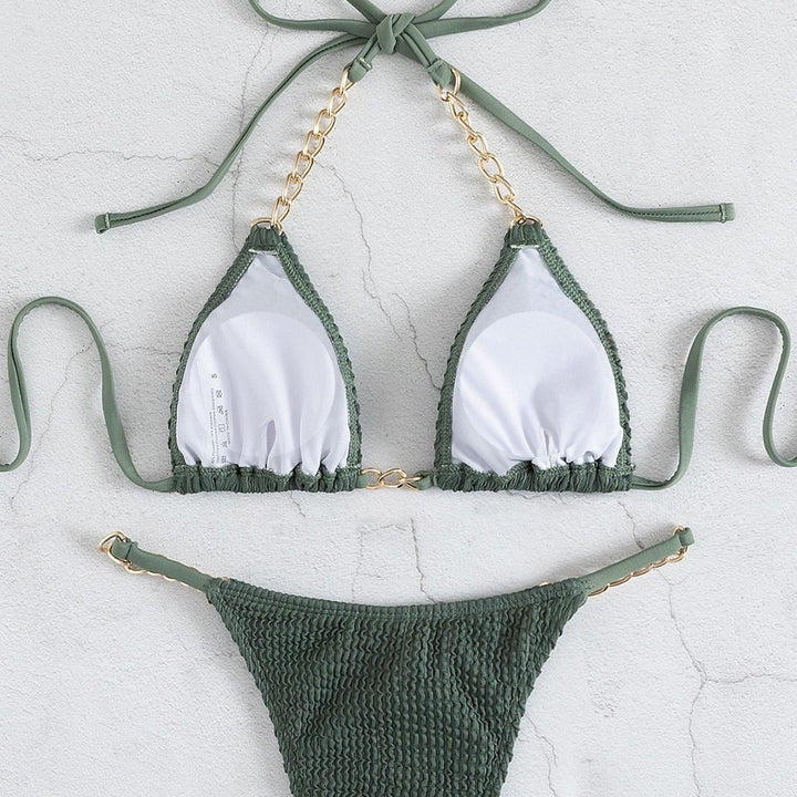 Damen Triangel-Bikini mit eleganten Kettenakzenten Echo Archiv