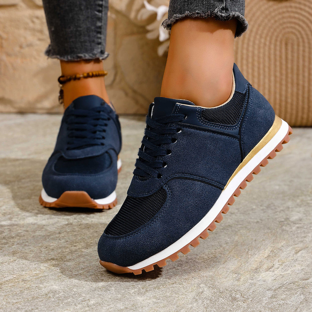 Damen leichte Retro-Lauf- und Freizeitsneaker mit gepolstertem Komfortfußbett und griffiger Profilsohle Echo Archiv