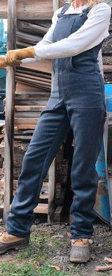 Damen Robuste Workwear-Latzhose aus Canvas mit verstellbaren Trägern und geradem Bein – Avérine