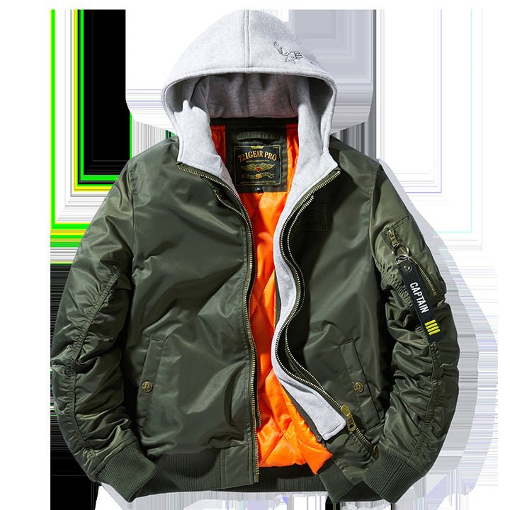 Herren Taillierte Übergangsjacke mit Kapuze Echo Archiv