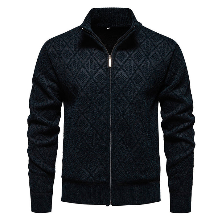Herren modische Strickjacke mit strukturierter Oberfläche Echoarchiv