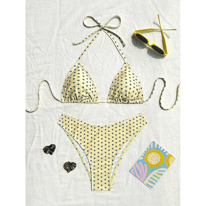 Damen Triangel-Bikini mit schickem Leo-Muster Echo Archiv